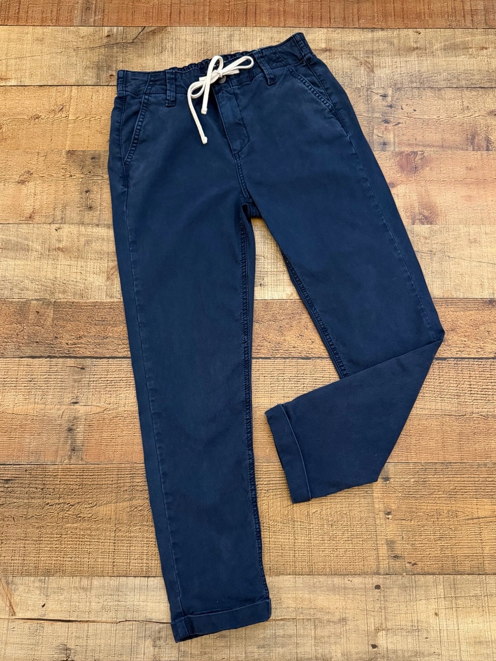 Christy Navy Drawstring Chinos